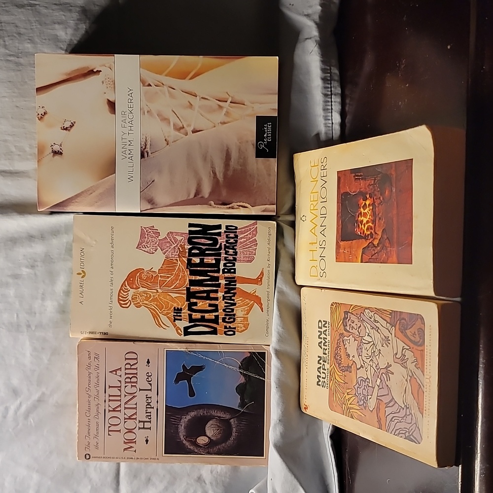5 paperback novels